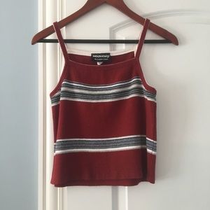 Vintage striped crop top